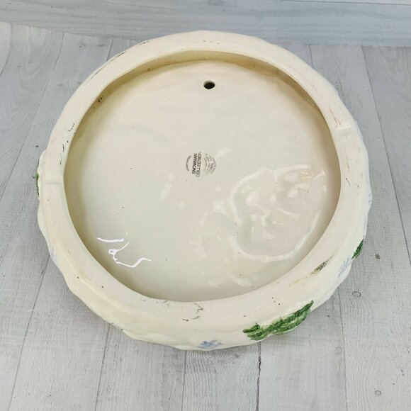 Cardinal Inc SNOWMAN COLLECTION Hand Crafted Earthenware 2 Piece Chip & Dip Set - Picture 4 of 9